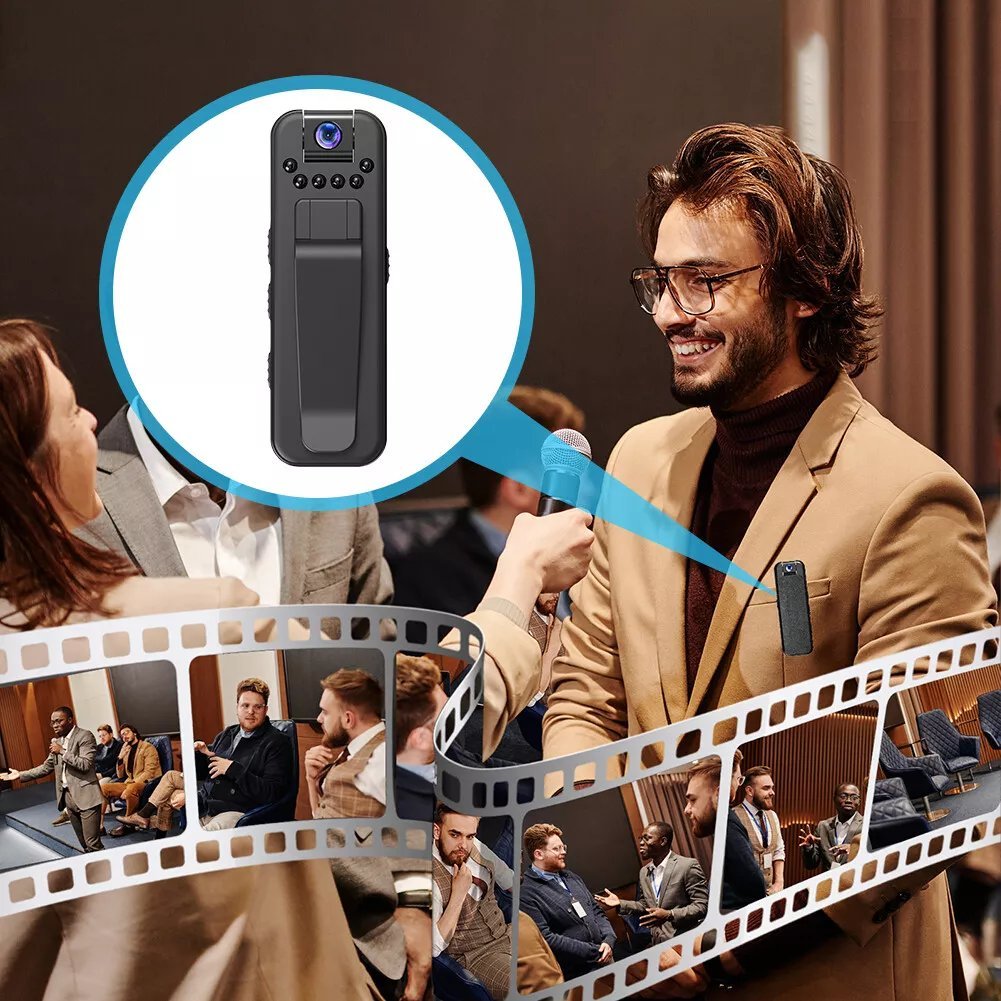 1080P HD Mini Camera with PIR Motion Detection | Portable Body Camera for Security, Travel, and Personal Use