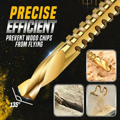 High-Speed Steel Drill Bit Set 🧰 Titanium-Coated & Multi-Material Ready