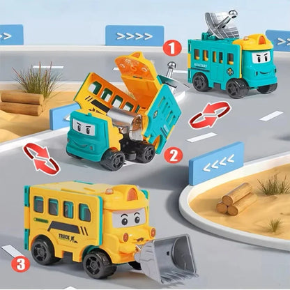 🚗✨Flip & Change Reverse Car | Cartoon Transformable Kids Toy