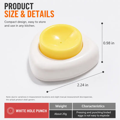 2-Pack Egg Piercer – One-Press Stainless Steel Egg Pricker for Perfect Hard-Boiled Eggs