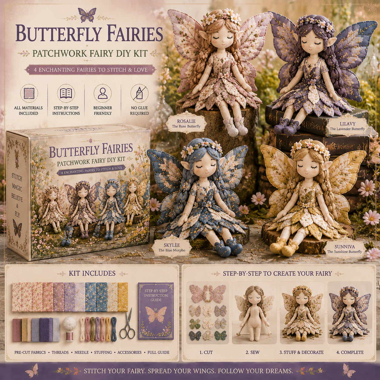 Fairy Patchwork DIY Collection ⚡Buy 3, Get 1 Free