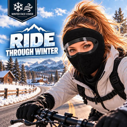 Fleece-lined winter face mask with detachable goggles, product view 4