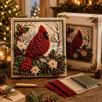 3D Christmas Fabric Poke Art Kit🖼️