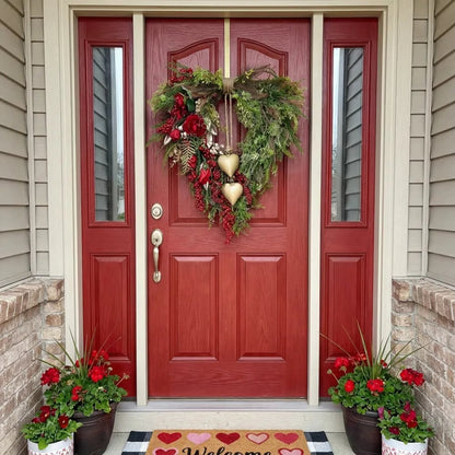 ❤️ Valentine’s Day Farmhouse Valentine Heart Wreath