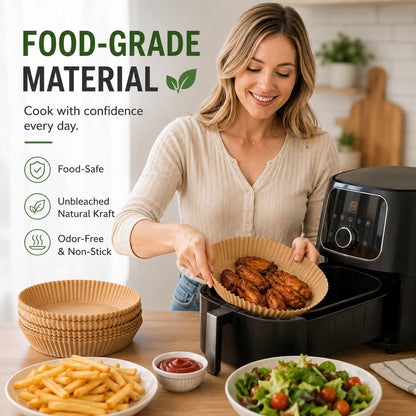 🍟 Disposable Round Air Fryer Paper Liners