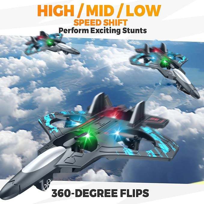 Upgraded Fighter Drone: 360° Flips & Turbo Power ✈️
