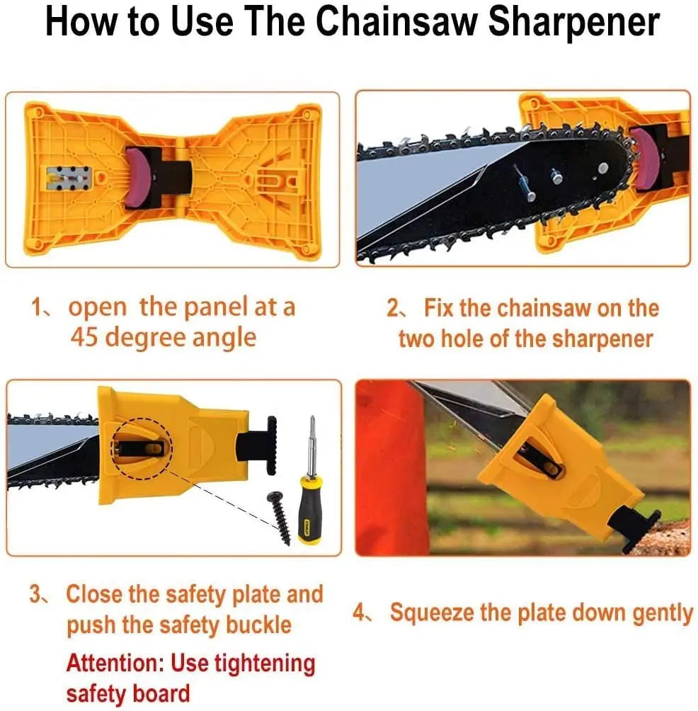 Portable Chainsaw Sharpener – Fits 14–20 Inch Chainsaws