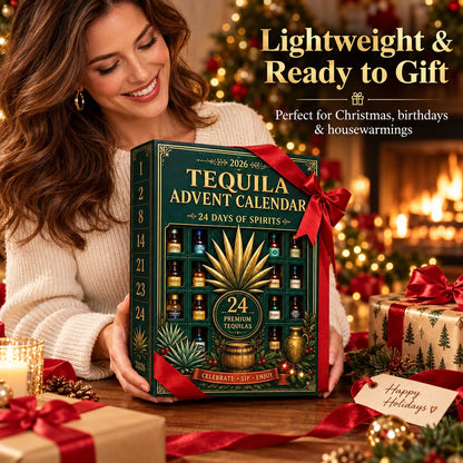 24-Day Mini Tequila Bottle Advent Blind Box for Holiday Celebration