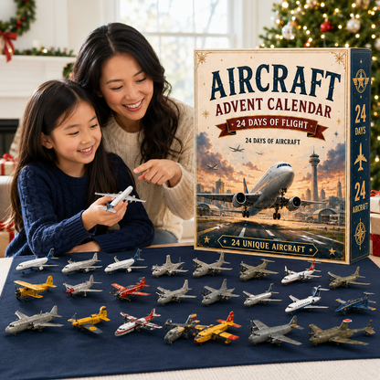 24 Days of Flight with 24 Unique Miniature Airplanes, Jets & Aviation Collectibles
