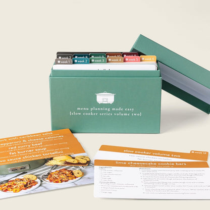 🍽️ Meal Planning Kit with 72 Photo Recipe Cards