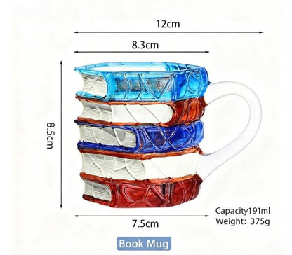 Ceramic Innovative 3D Painting Book Mug