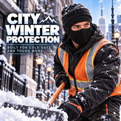 Fleece-lined winter face mask with detachable goggles, product view 5