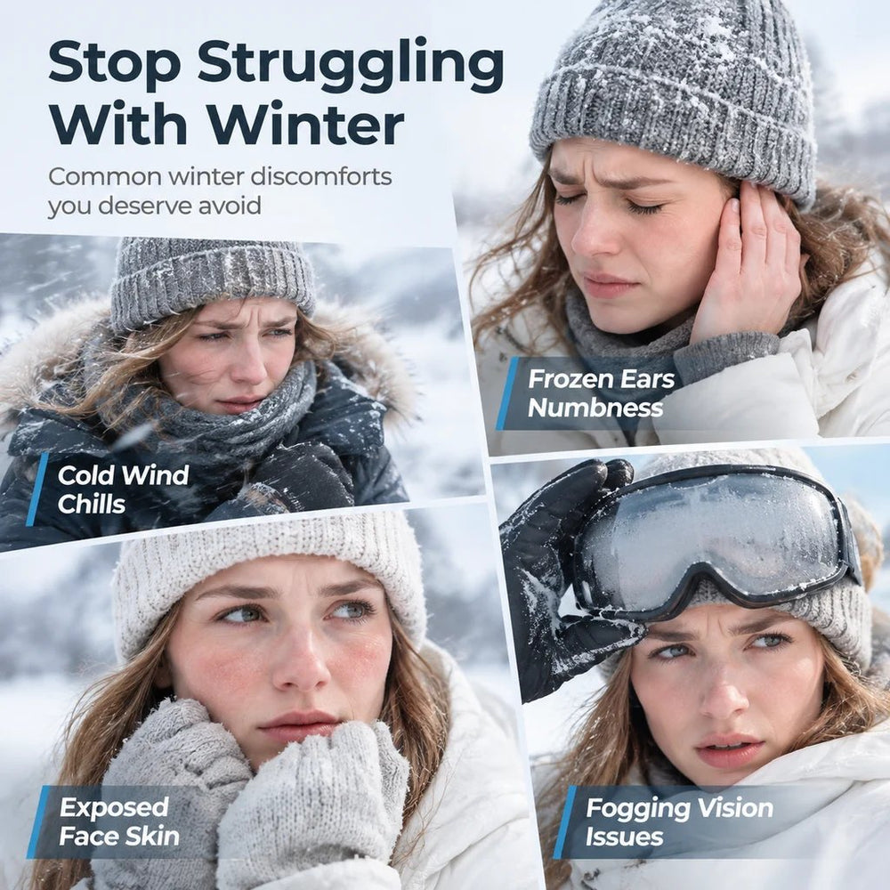 Winter weather and cold wind discomfort