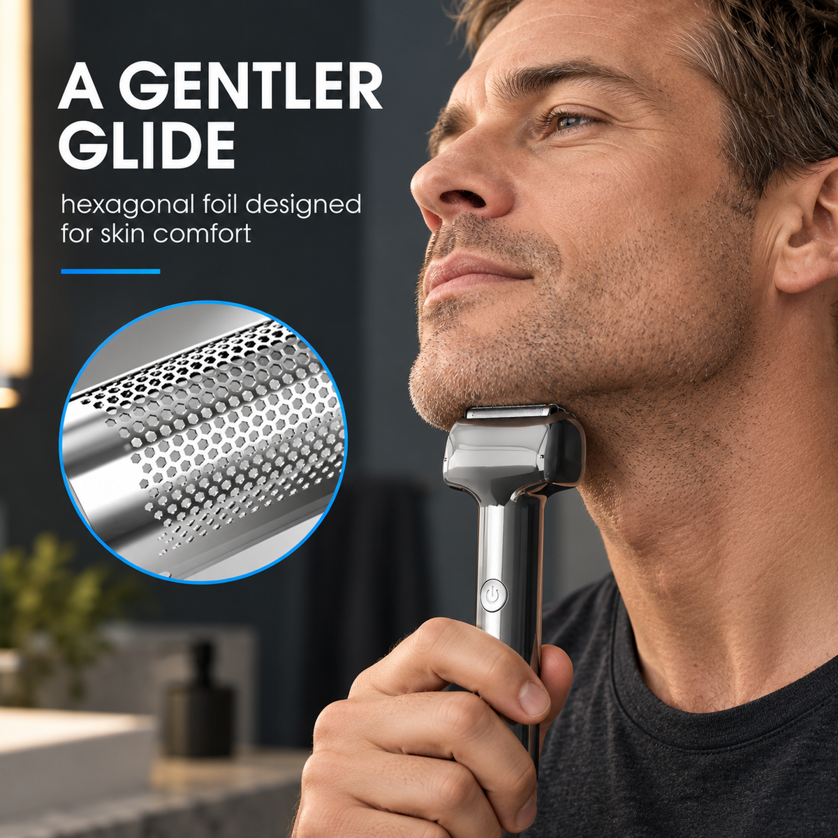 2026 Men's Rechargeable Foil Electric Shaver