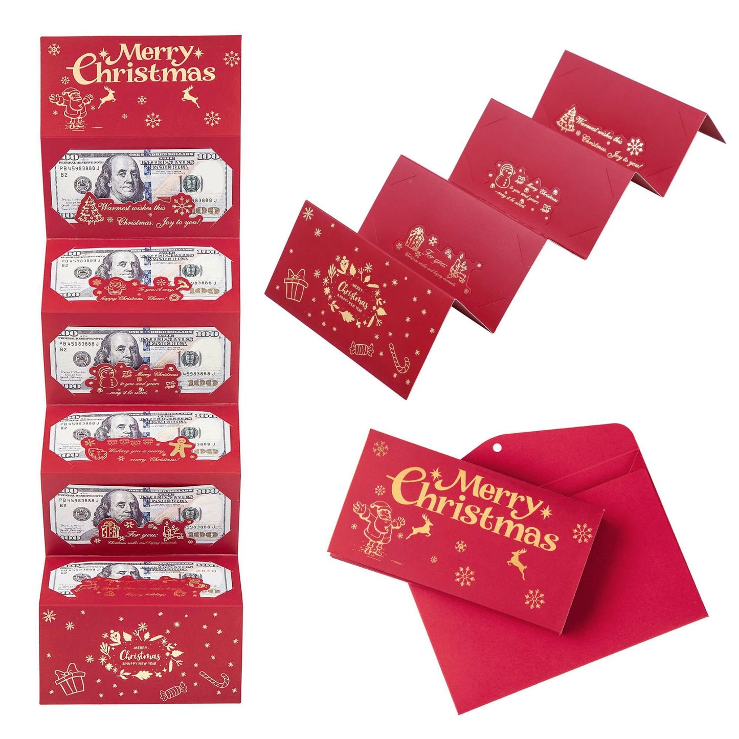🏆Flash Sale⚡ 50K+ SOLD! 🎅💸Christmas Cash Gift Envelope– A creative way to give cash this Christmas!