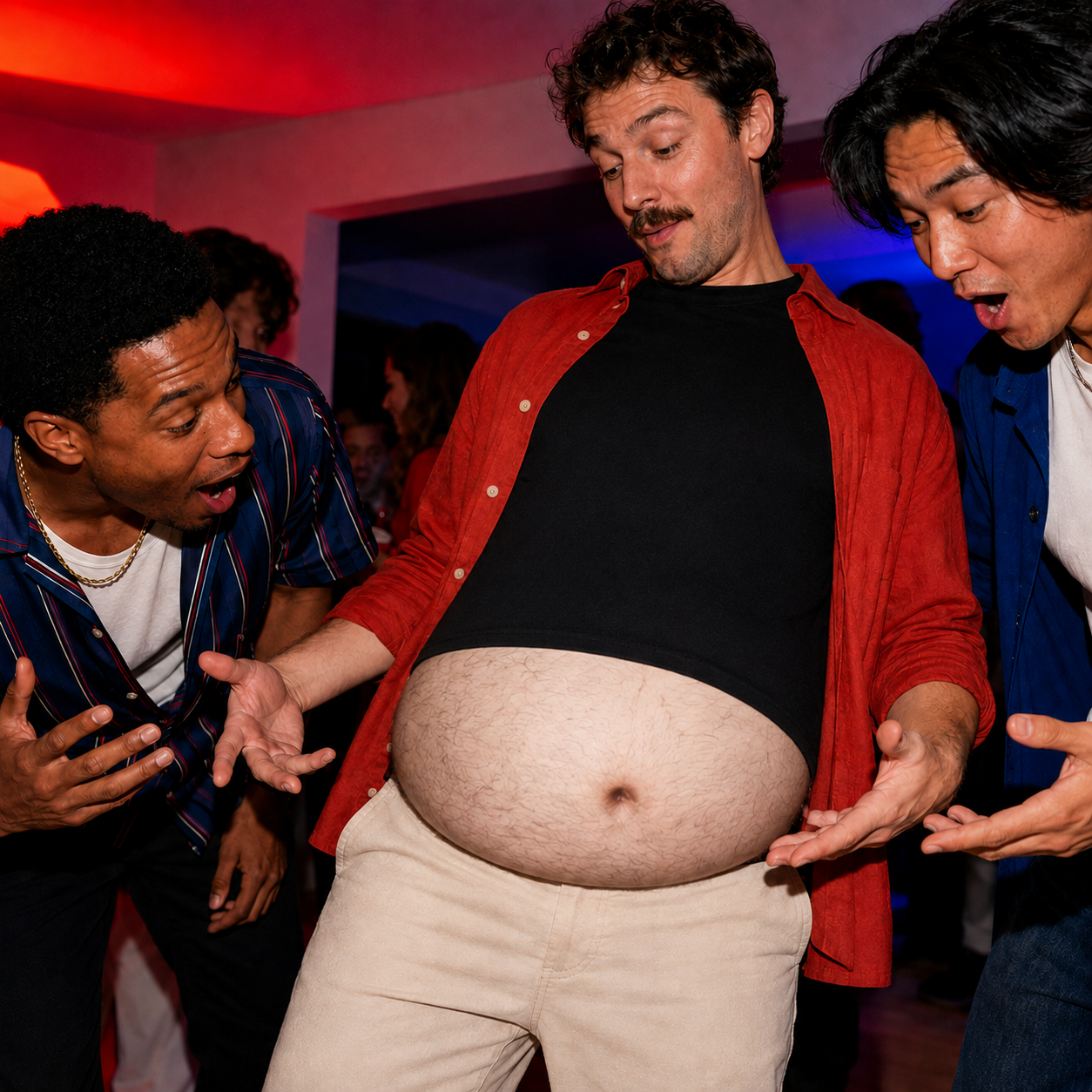 Ultra-Realistic Beer Belly Fanny Pack – Funny Dad Bod Waist Bag
