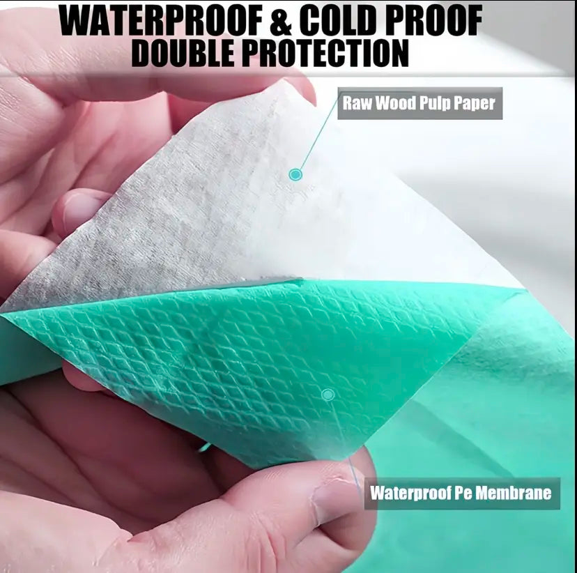 Disposable Toilet Seat Covers Waterproof 16x24in