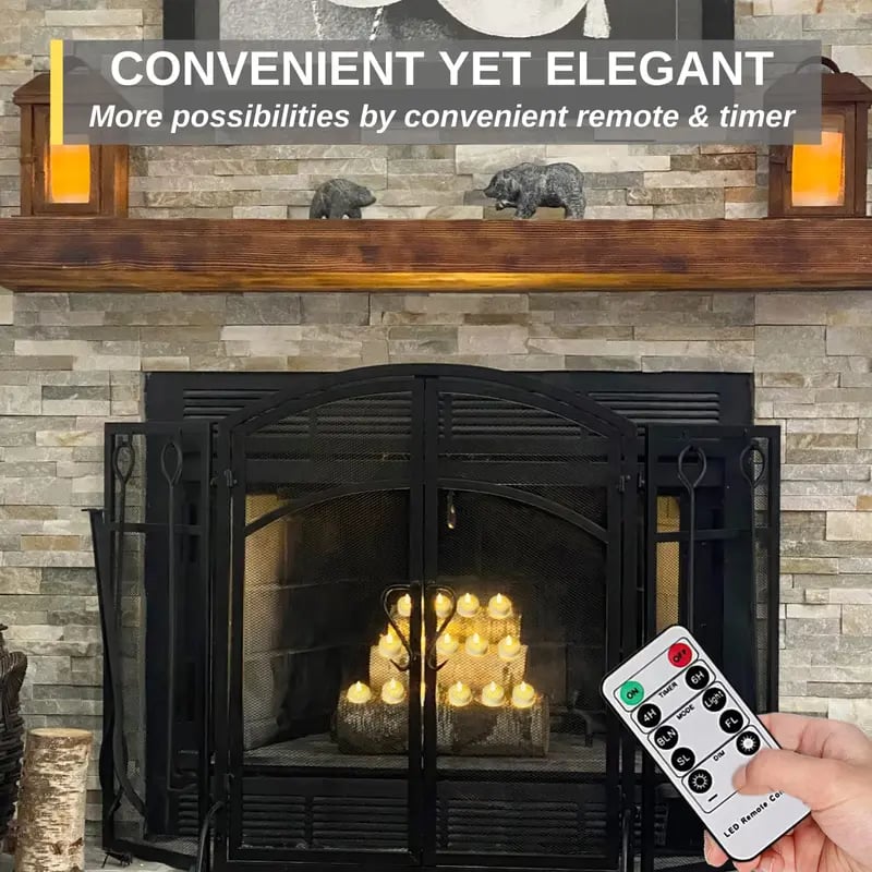 🔥 The Last Tea Lights You’ll Ever Need (6 Pack)— Rechargeable, Realistic & Remote-Controlled!