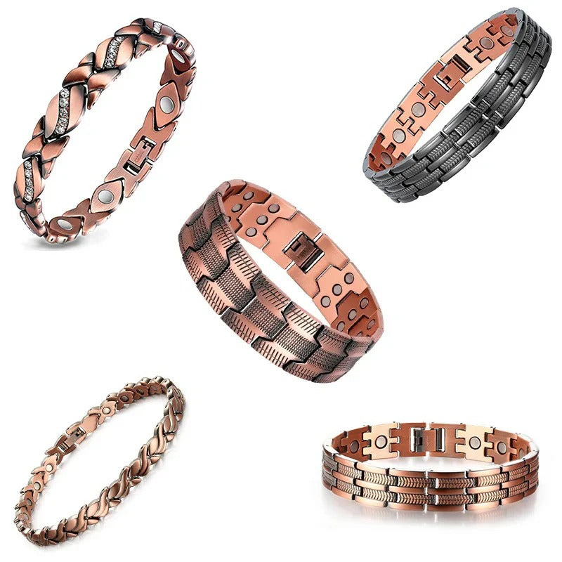 Copper magnetic bracelet--Relieve fatigue and promote blood circulation