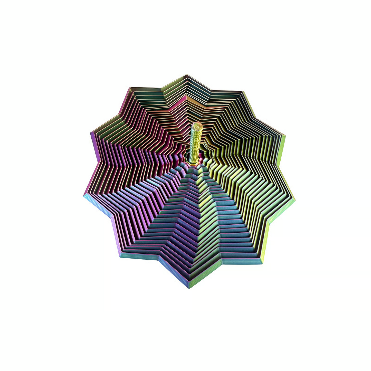 3D Printed Fidget Star – Stress Relief Whirling Toy