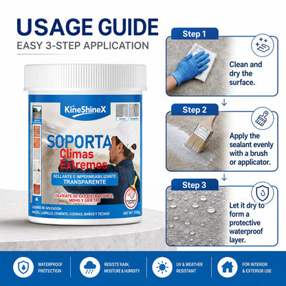 Transparent Waterproof Sealant – Flexible Crack Repair for Roofs, Walls & Tiles