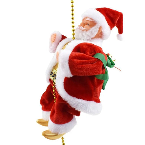 Santa Claus Up-and-Down Climbing Christmas Decor – Moving Holiday Ornament