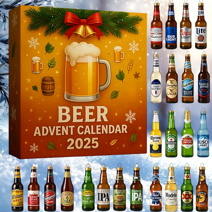 2025 Holiday Beer Ornament Calendar – 24 Mini Surprises