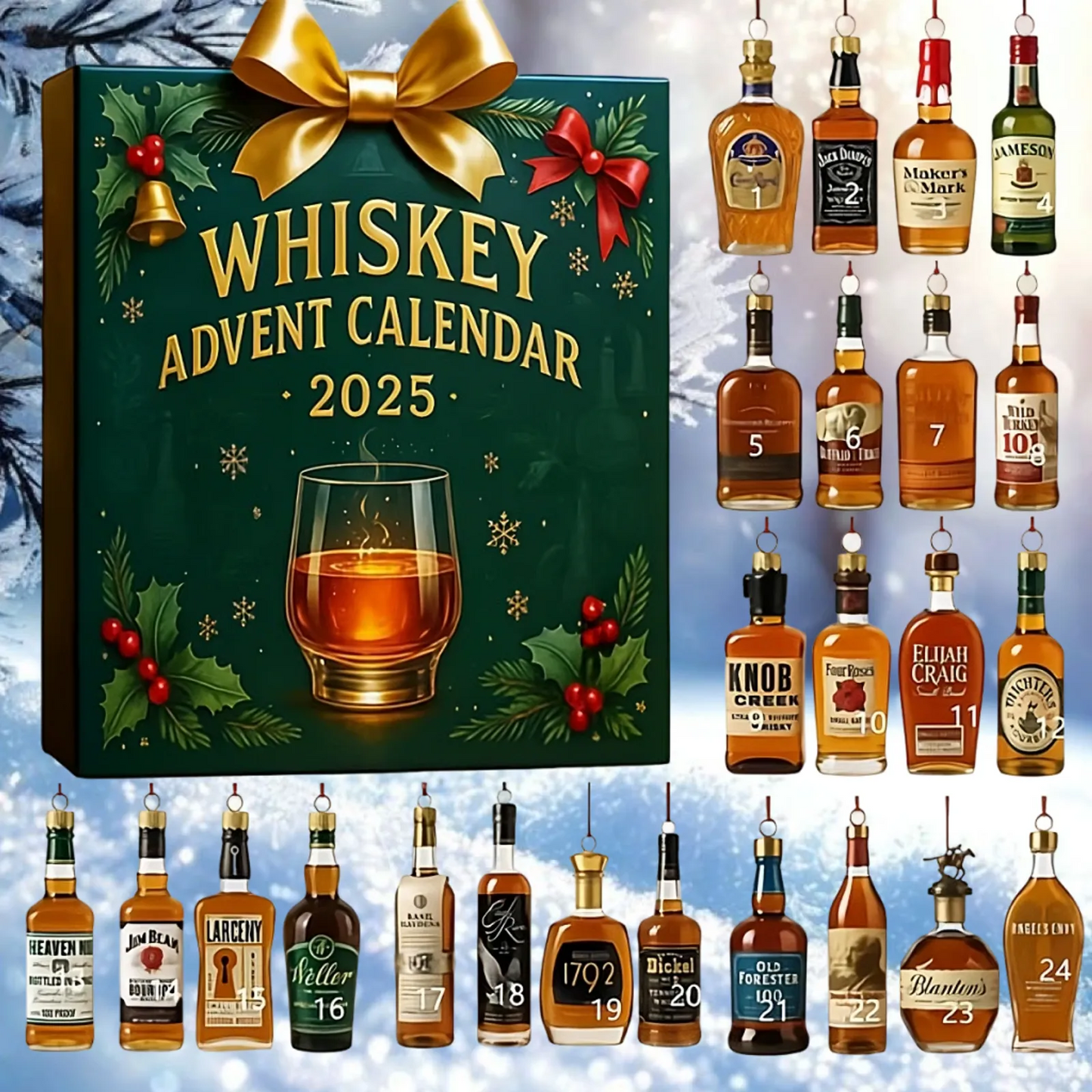 2025 Holiday Beer Ornament Calendar – 24 Mini Surprises