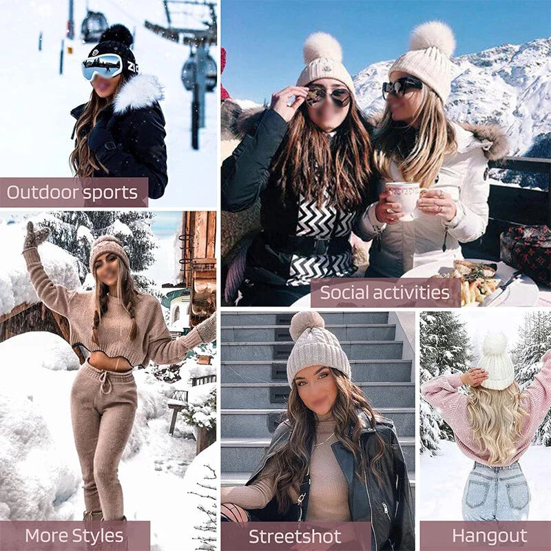 Women's Knitted Cap Wigs