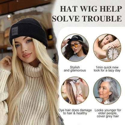 Women's Knitted Cap Wigs