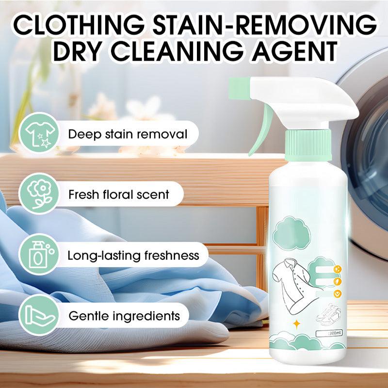 ✨ Professional Clothing Dry-Cleaning Agent - Instantly Refresh Suits, Remove Odors & Wrinkles, No Water or Machine Needed. 🚀💼