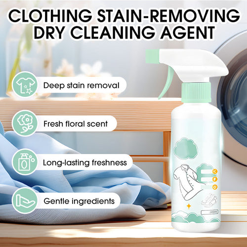 ✨ Professional Clothing Dry-Cleaning Agent - Instantly Refresh Suits, Remove Odors & Wrinkles, No Water or Machine Needed. 🚀💼