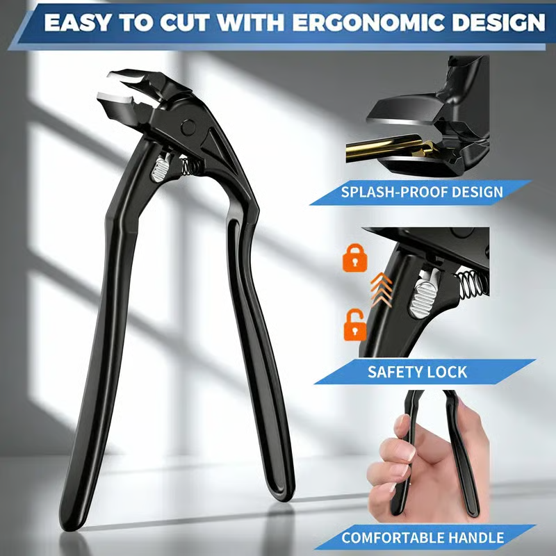 Stainless Steel Nail Clipper with Curved Precision Blades