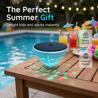 Solar Floating Pool Light – Fish-Pattern Projection