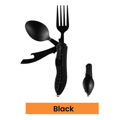 🏕️Must-have for outdoor trips 🍴🥄4-In-1 Outdoor Folding Multifunctional Tableware