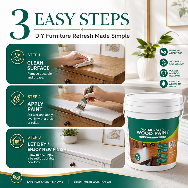 Fast-Drying Water-Based Wood Paint