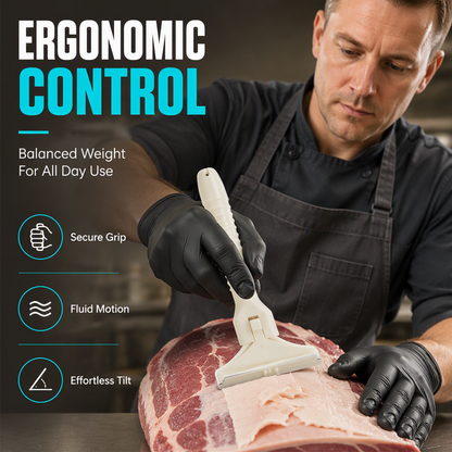 Stainless Steel Meat Scraper – Easy Fat & Fascia Removal Tool for Beef & Pork 🔪✨