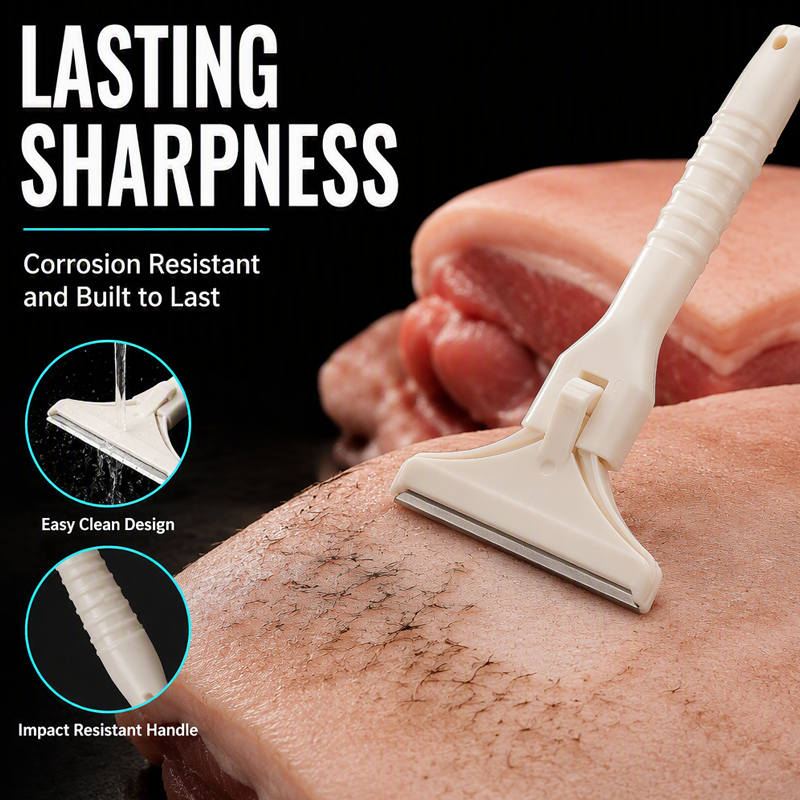 Stainless Steel Meat Scraper – Easy Fat & Fascia Removal Tool for Beef & Pork 🔪✨