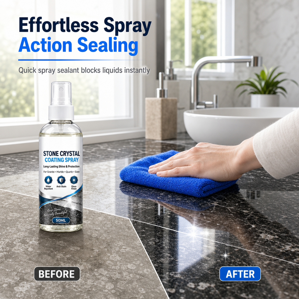 ✨ Stone Sealer Spray for Marble & Granite Countertops