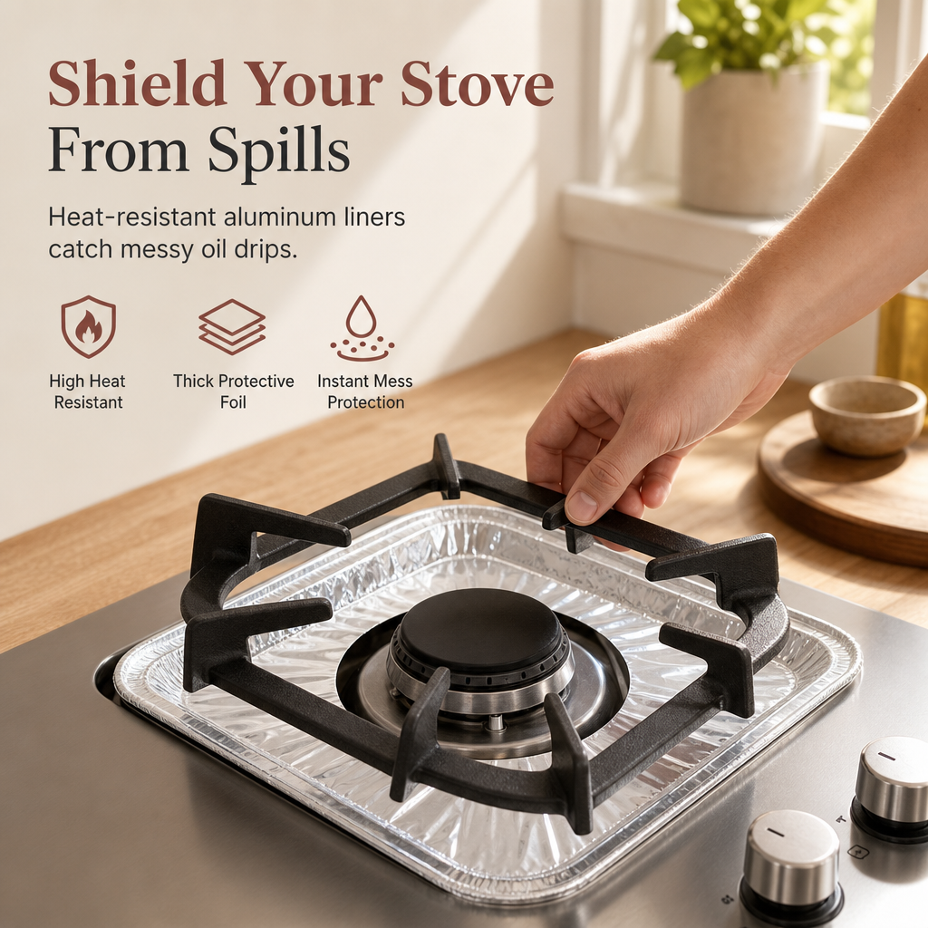 Aluminum foil stove burner liner product overview