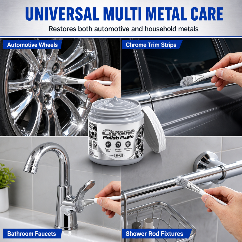 Chrome Polish Paste for a Brilliant, Mirror-Like Shine ✨